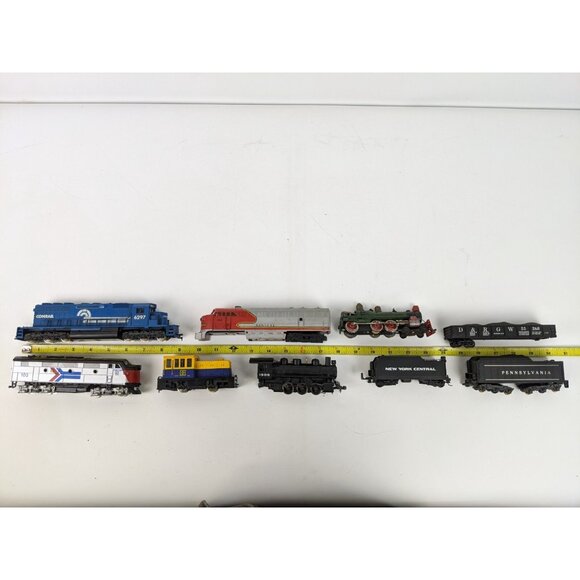 Vintage Mixed Lot of 9 Estate Trains Untested Santa Fe Conrail Amtrak - Picture 8 of 11